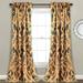 Devonia Allover Room Darkening Window Curtain Panels Yellow/Blue 52X95+2 Set - Lush Decor 16T004991