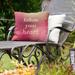 East Urban Home Follow Your Heart Indoor/Outdoor Throw Pillow Polyester/Polyfill blend in Pink | 16 H x 16 W x 3 D in | Wayfair