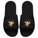 Men's ISlide Black Pittsburgh Penguins Primary Logo Slide Sandals