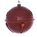 Vickerman 622865 - 4" Copper Wood Grain Bell Christmas Tree Ornament (6 pack) (MC198188)