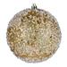 Vickerman 600382 - 8" Gold Glitter Hail Ball Christmas Tree Ornament (N190408D)