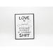 Trinx Love Force Sign Metal in Gray/White | 16 H x 12 W x 0.5 D in | Wayfair 17AF612B51D94924B67B599FE41F3709