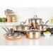 Viking Hammered Copper Clad 10 Piece Cookware Set Copper in Brown | Wayfair 40581-9990C