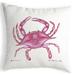 Highland Dunes Pennebaker Crab Outdoor Square Pillow Cover & Insert Polyester/Polyfill blend | 12 H x 12 W x 5 D in | Wayfair