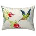 Highland Dunes Simmerman Betsy's Hummingbird Indoor/Outdoor Lumbar Pillow Polyester/Polyfill blend | 11 H x 14 W x 5 D in | Wayfair