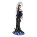 Winston Porter Jakeman Large Celestial Crescent Moon Dreamer Fairy Figurine Resin in Black | 7 H x 12.25 W x 4.5 D in | Wayfair
