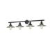 Innovations Lighting Bruno Marashlian Halophane 44 Inch 4 Light Bath Vanity Light - 215-OB-G2