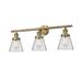 Innovations Lighting Bruno Marashlian Small Cone 30 Inch 3 Light LED Bath Vanity Light - 205-BB-G62-LED