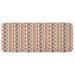 Beige 0.1" x 47" L X 19" W Kitchen Mat - East Urban Home Grunge Looking Vintage Traditional Theme Graphic Design Pattern Vermilion Cream Black Kitchen Mat 0.1 x 19.0 W in pink/red/whiteSynthetics | Wayfair