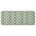 Green 0.1" x 47" L X 19" W Kitchen Mat - East Urban Home Owls In Female & Male Clothing w/ Hearts Flowers Happy Playroom Childish Print Multicolor Kitchen Mat 0.1 x 19.0 W in Synthetics | Wayfair