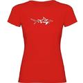 K KRUSKIS - T Shirt Tauchen Barracuda World Zurzarm Frau - XL, Rot