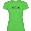 K KRUSKIS - T Shirt Surfen Surf Sleep Eat and Surf Zurzarm Frau - XL, Pistazien