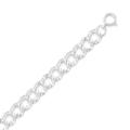 925 Sterling Silver 20 Centimeters Charm Pendant Necklace Chain 20 Centimeters Charm Bracelet Measures 7.5mm Wide Spring Ring Closure Jewelry Gifts for Women