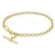 Carissima Gold Women's 9ct Yellow Gold Belcher Chain T-Bar Bracelet - 19cm/7.5'