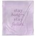 East Urban Home Stay Hungry Quote Single Duvet Cover Microfiber in Indigo | King Duvet Cover | Wayfair 106B0C2581094A77B58BF014293F9A7D