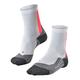 FALKE Women's Achilles Running Socks, Breathable Quick Dry, White (White-Neon Red 2028), 4-5 (1 Pair)