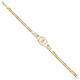 14ct Yellow Gold White Gold and Rose Gold Guadalupe ID Bracelet Jewelry Gifts for Women