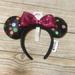 Disney Accessories | Disney Minnie Mouse Rock The Dots Ears Headband | Color: Black/Pink | Size: Os