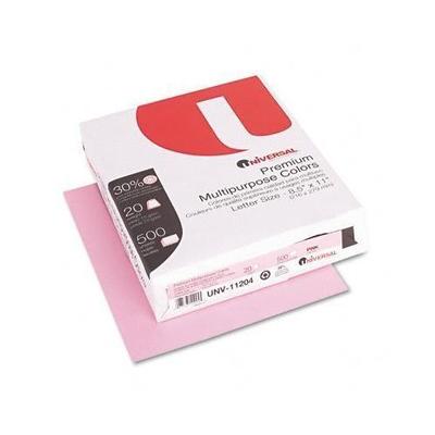 Universal 8.5 x 11 in. Premium Colored Copier/Laser Printer Paper - Pink, 500 Sheets