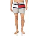 Tommy Hilfiger Core Flag Ithaca Medium Drawstring Swim Shorts, Ithaca Navy Blazer/Snow White Large - (36"-38") Ithaca Navy Blazer/Snow White