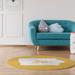 Yellow 60 x 0.4 in Area Rug - East Urban Home Des Moines Iowa Poly Chenille Rug | 60 W x 0.4 D in | Wayfair CDF4AA96CF6E42CDB421D22EE92A15B0