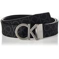 Calvin Klein Men's Ck Rev.adj. New Mono Belt 3.5cm, Black (Black Monogram 0gj), Manufacturer size: 95