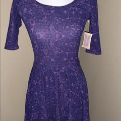 Lularoe Dresses | Gorgeous Purple Nicole Dress By Lularoe Xs | Color: Purple | Size: Xs