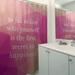 East Urban Home Faux Gemstone Loving Yourself Quote Single Shower Curtain Polyester in Pink/Indigo/Brown | 74 H x 71 W in | Wayfair