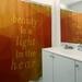 East Urban Home Faux Gemstone Beauty Inspirational Quote Shower Curtain Set Polyester in Red/Orange/Brown | 74 H x 71 W in | Wayfair