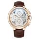 Men's Watches,Business Multi-Function Quartz Watch Oval Belt Watch, Rose Gold White Face