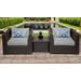 Barbados 3 Piece Outdoor Wicker Patio Furniture Set 03a in Grey - TK Classics Barbados-03A-Grey