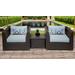 Barbados 3 Piece Outdoor Wicker Patio Furniture Set 03a in Spa - TK Classics Barbados-03A-Spa