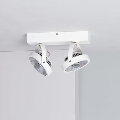 Ledkia - LED-Strahler 30W cree Oberfläche Schwenkbar AR111 Dimmbar Weiss 3000K Warmweiß