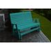 A&L Furniture Outdoor Gliding Plastic Bench in Blue | 41 H x 52 W x 27 D in | Wayfair 872-ARUBABLUE