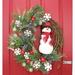 The Holiday Aisle® 24" Wreath Silk in Green | 24 H x 24 W x 6 D in | Wayfair 6CFC0D95818F4C35943852BFC7912E2B