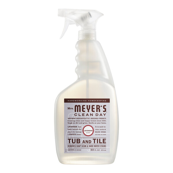 Mrs. Meyer's Clean Day 663009 33 fl. oz. Lavender Tub and Tile Cleaner - 6/Case