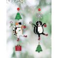 The Holiday Aisle® 2 Piece Cat Hanging Figurine Ornament Set Metal in Black | 5 H x 3.5 W x 0.75 D in | Wayfair 5CA4A73740EF42D5AED8B636FC2DF0DC