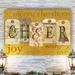 The Holiday Aisle® Cheer Tags by Parvez Taj - Wrapped Canvas Textual Art Print Metal in Yellow | 40 H x 30 W in | Wayfair
