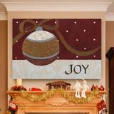 The Holiday Aisle® 'Joy Ornament -Gallery' by Parvez Taj 1 Piece Wrapped Canvas Print Canvas, Solid Wood in White | 48 H x 36 W x 1 D in | Wayfair