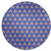 Blue/Orange Round 5' Area Rug - East Urban Home Minimalist Trees Area Rug 60.0 x 0.4 in blue/greenChenille | Wayfair