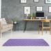 Indigo 96 x 0.4 in Area Rug - East Urban Home Monochrome Minimalist Tree Light Purple/Purple Area Rug Chenille | 96 W x 0.4 D in | Wayfair