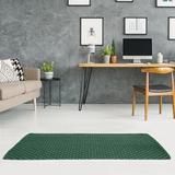 White 24 x 0.4 in Area Rug - East Urban Home Classic Geometric Ombre Green Area Rug Chenille | 24 W x 0.4 D in | Wayfair