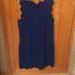 J. Crew Dresses | Jcrew Scallop Blue Dress - Size 2 | Color: Blue | Size: 2