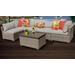 Monterey 6 Piece Outdoor Wicker Patio Furniture Set 06a in Beige - TK Classics Monterey-06A