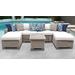 Coast 7 Piece Outdoor Wicker Patio Furniture Set 07a in Sail White - TK Classics Coast-07A-White