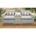 Fairmont 3 Piece Outdoor Wicker Patio Furniture Set 03b in Grey - TK Classics Fairmont-03B-Grey