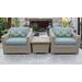 Coast 3 Piece Outdoor Wicker Patio Furniture Set 03a in Spa - TK Classics Coast-03A-Spa