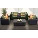 Venice 6 Piece Outdoor Wicker Patio Furniture Set 06a in Cilantro - TK Classics Venice-06A-Cilantro