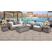 Florence 7 Piece Outdoor Wicker Patio Furniture Set 07d in Sail White - TK Classics Florence-07D-White