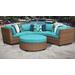 Laguna 4 Piece Outdoor Wicker Patio Furniture Set 04a in Aruba - TK Classics Laguna-04A-Aruba